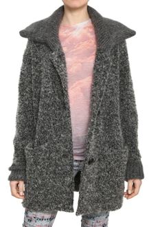 Etoile Isabel Marant Wool Boucle Knit Cardigan - Lyst
