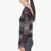 Helmut Lang Charcoal Mohair Blend Pullover in Gray (charcoal) - Lyst