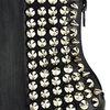 Jeffrey Campbell Avalos Black Leather Spiked Platform Bootie in Black - Lyst