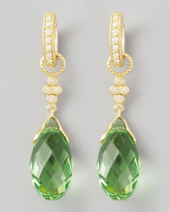 Judefrances Jewelry Green Quartz Briolette Charms - Lyst