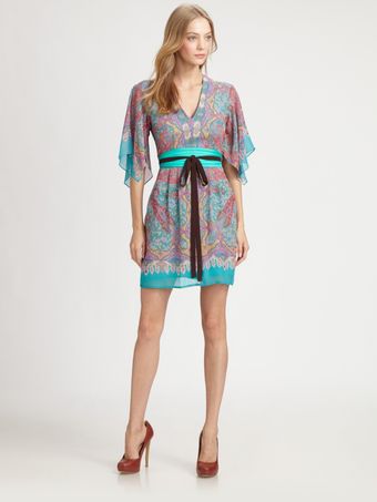 Nanette Lepore Candle Light Silk Dress - Lyst