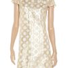 Red Valentino Metallic Circle Shift Dress in Gold - Lyst