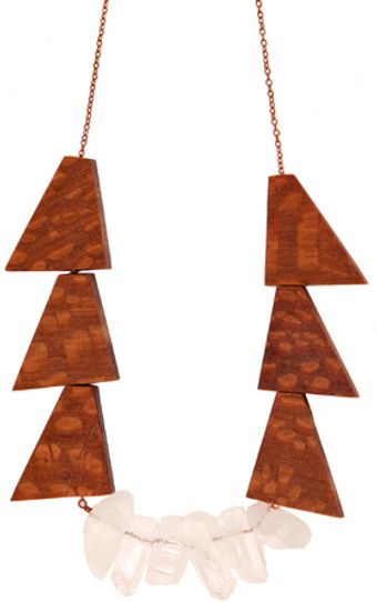Sophie Monet The Quartz Scale Necklace - Lyst
