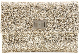Anya Hindmarch Anya Hindmarch Valorie Glitter Clutch - Lyst