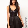 Asos Prom Dress with Sequin Top in Black - Lyst