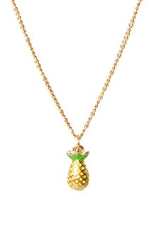 Asos Pineapple Ditsy Necklace - Lyst