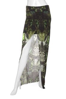Helmut Lang Cicadae Print Slit Maxi Skirt - Lyst