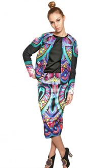 Manish Arora Printed Silk Dupion Jacket - Lyst