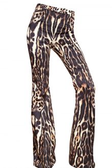 Roberto Cavalli Printed Silk Twill Trousers - Lyst