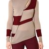 Space Asymmetric Wool Knit Sweater in Beige - Lyst