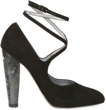 Sw1 Suede Cross My Heart Pumps - Lyst