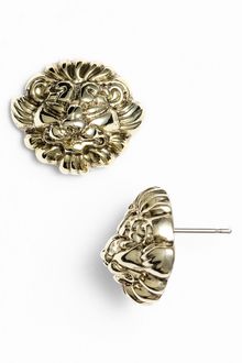 Ak Anne Klein Presidio Lion Head Stud Earrings - Lyst