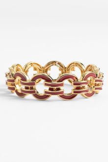 Ak Anne Klein Union Square Enamel Link Bracelet - Lyst