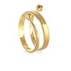 Alexander Mcqueen Spiral Twinskull Bracelet in Gold - Lyst