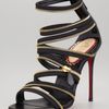 Christian Louboutin Unzip Leather Booty Sandal in Black - Lyst
