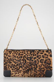 Christian Louboutin Loubiposh Calf Hair Clutch - Lyst