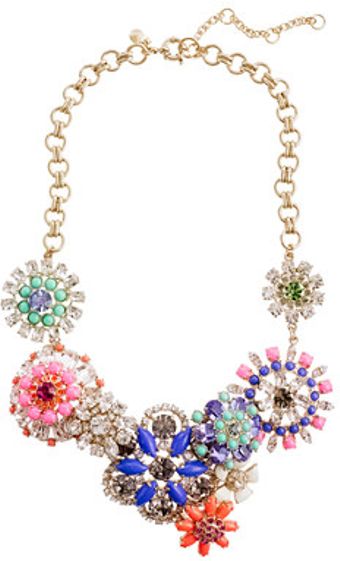 J.Crew Flower Lattice Necklace - Lyst