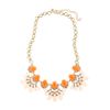 J.crew Cabochon Fan Necklace in Orange (peach blossom) - Lyst