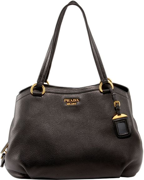 Prada Cervo Hobo in Black (nero  black)) - Lyst
