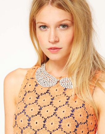 Swarovski  Rhinestone Collar Necklace with Stones - Lyst