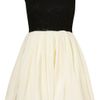 Topshop Contrast Prom Dress By Rare in Black (multi) - Lyst
