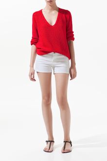Zara Seed Stitch Jumper - Lyst
