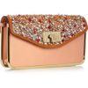 Chloé Sally Swarovski Crystal Embellished Leather Clutch in Pink (rose) - Lyst