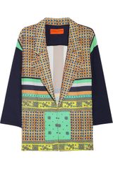 Clover Canyon Printed Crepe De Chine Jacket