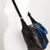 Diane Von Furstenberg Drew Patchwork Satchel in Black (black/ natural/ lapis) - Lyst