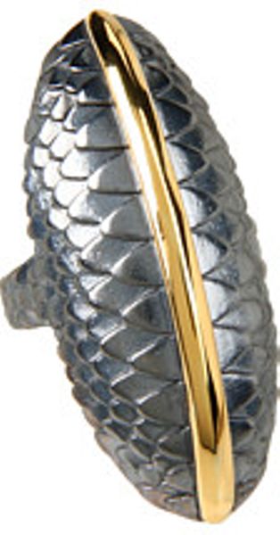 Elizabeth And James Feather North South Ring in Gold (s) - Lyst