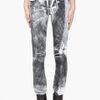 Helmut Lang White Grain Print Jeans in Black (white) - Lyst