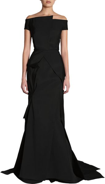 J. Mendel Off The Shoulder Gown - Lyst