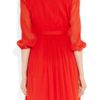 J.crew Adele Crinkled Silkchiffon Dress in Red (poppy) - Lyst