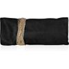 Jimmy Choo Chandra Chainembellished Glittered Suede Clutch in Black - Lyst