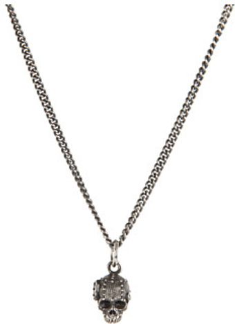 King Baby Studio Small Rivet Skull Pendant  - Lyst
