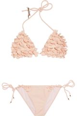 Miu Miu Floralappliqué Triangle Bikini