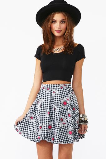 Nasty Gal Flower Daze Skirt - Lyst