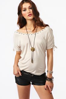 Nasty Gal Laced Up Top - Lyst