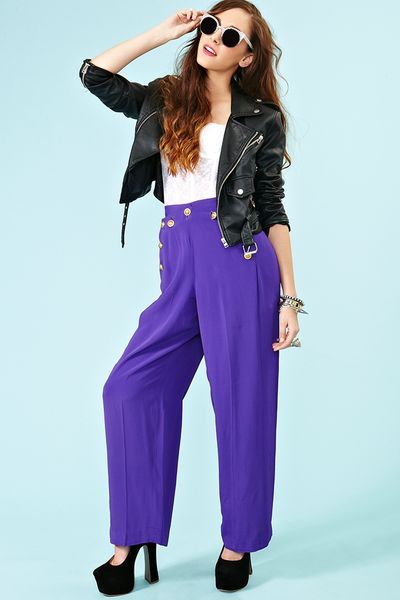 Nasty Gal Just Cruisin Palazzo Pants in Purple - Lyst