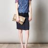 Preen Enid Sequin and Lace Top in Blue (navy) - Lyst