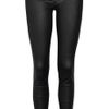 Rag & Bone Waxed Midrise Skinny Jeans in Black - Lyst