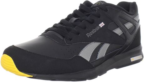 Reebok Mens Record Mile Sneaker in Black for Men (black/grey/pewter/sunsprite) - Lyst