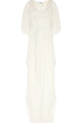Temperley London Long Evita Silkgeorgette Gown