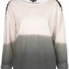 Topshop Studded Dip Dye Sweat in Khaki - Lyst