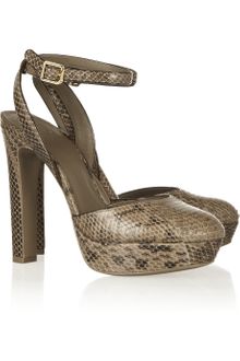 Tory Burch Esther Watersnake Sandals - Lyst