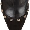 Valentino Studded Suede and Leather Ankle Boots in Black - Lyst