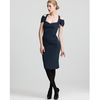 Zac Posen Fitted Dress Cold Shoulder in Black (dusk blue) - Lyst