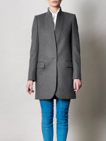 Stella Mccartney Bryce Iconic Wool Coat in Gray (grey) | Lyst