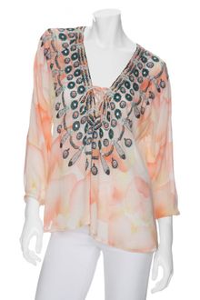 Camilla Vow Lace Up Blouse - Lyst