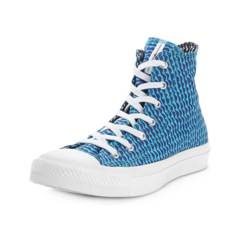Converse Marimekko High Top Sneakers in Blue (scuba blue